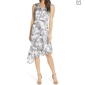 Sam Edelman Floral Asymmetrical Dress size 10